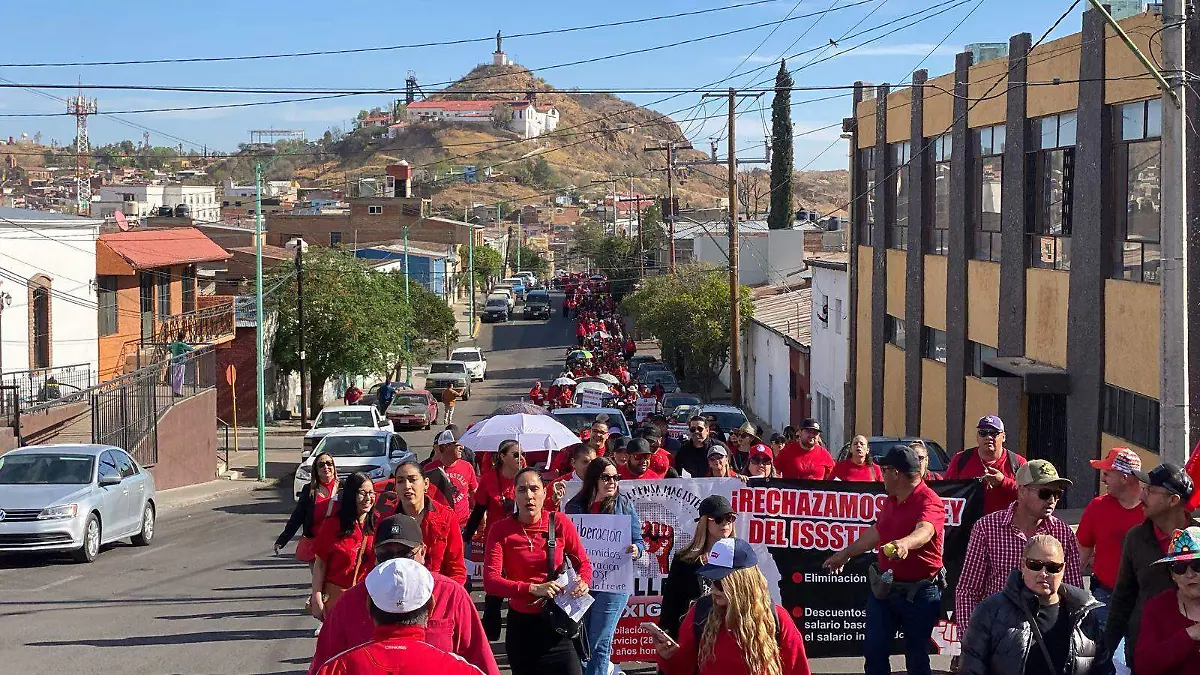 Marcha maestros Issste